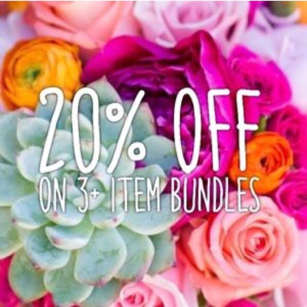 Bundle off 2 or more items! 20%
